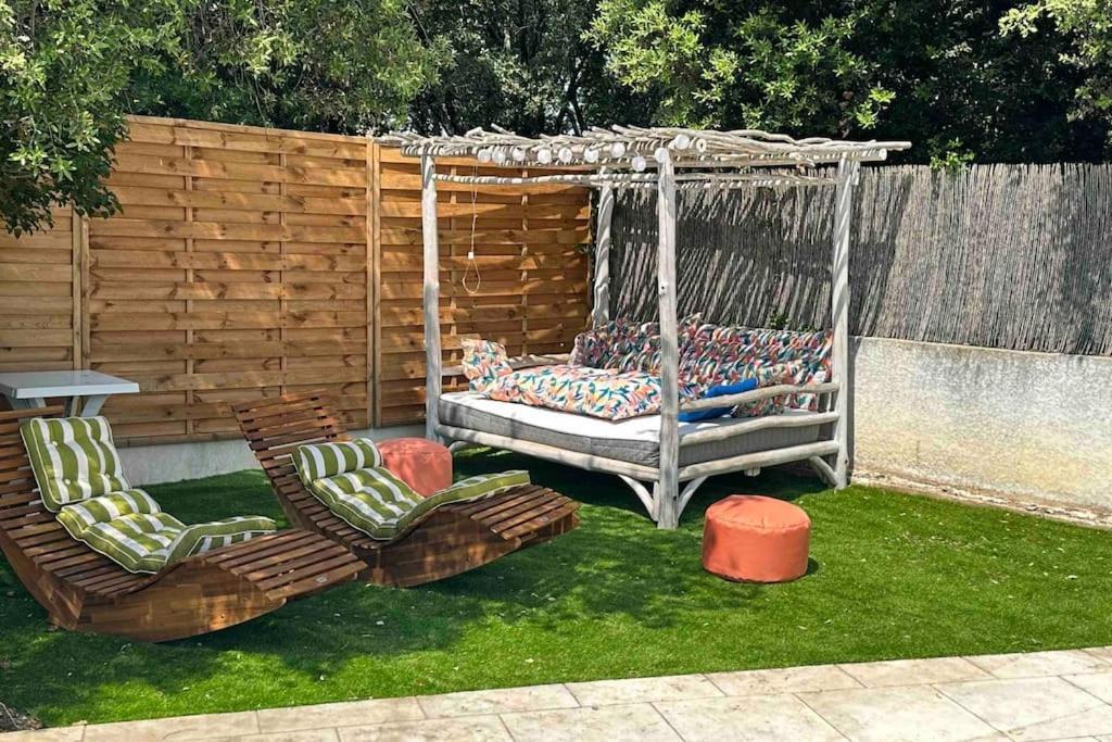 Appart Independent Garden Pool & Spa Sussargues Εξωτερικό φωτογραφία